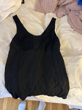 lululemon athletica Black Scoop-Neck Tank